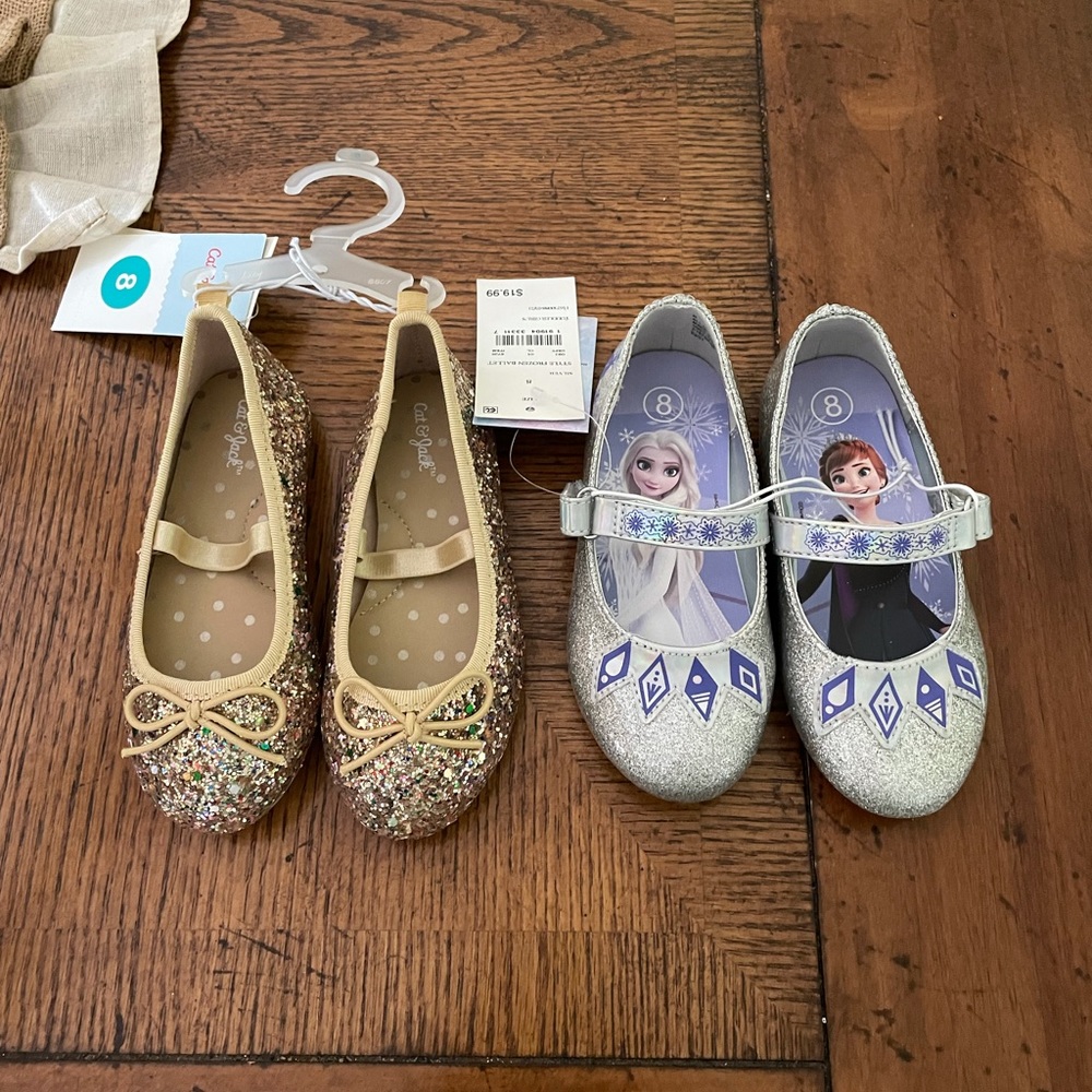 Set of two toddler size 8 dress shoes NWT